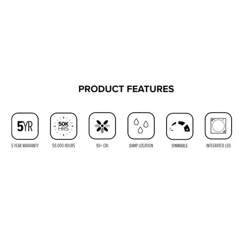 ELCO Lighting EL71430BZ 18W 6" Sloped Ceiling LED Baffle Insert Bronze 3000K, 1200lm