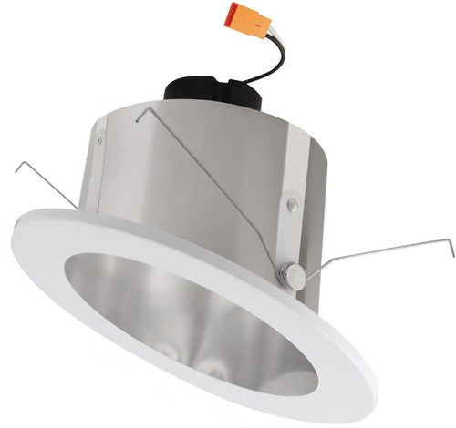 ELCO Lighting EL71527C 15W 6" Sloped Ceiling LED Reflector Inserts Clear with White Ring 2700K, 1050lm