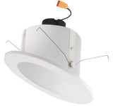 ELCO Lighting EL71527W 15W 6" Sloped Ceiling LED Reflector Inserts All White 2700K, 1050lm