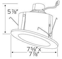ELCO Lighting EL715CT5W 6" Sloped Ceiling LED Reflector Inserts ...
