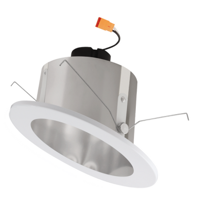 Elco Lighting EL716CT5C 6" Sloped Ceiling LED Reflector Inserts, Color Temperature 2700K-5000K, Lumens 1200 lm, Clear with White Trim