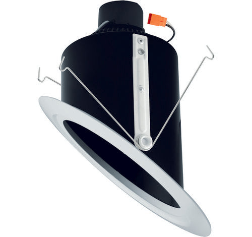 ELCO Lighting EL76230B 18W 6" Super Sloped Ceiling LED Reflector Inserts 3000K, 1200lm Black