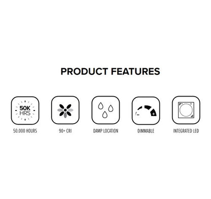 ELCO Lighting EL76230W 18W 6" Super Sloped Ceiling LED Reflector Inserts 2700K, 1200lm White