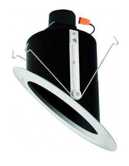 ELCO Lighting EL762CT5B 6 Inch Super Sloped Ceiling LED Reflector Inserts Black Finish 2700K, 3000K, 3500K, 4000K, 5000K   1200 lm