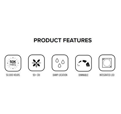 ELCO Lighting EL76327BZ 15W 6" Super Sloped Ceiling LED Baffle Inserts 2700K, 1050lm Bronze