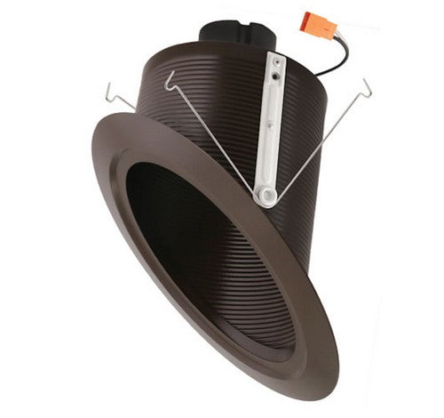ELCO Lighting EL76430BZ 18W 6" Super Sloped Ceiling LED Baffle Inserts 3000K, 1200lm Bronze