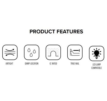 ELCO Lighting EL7FICA 90W 6" IC Airtight New Construction 2-Hour Fire Rated Housing
