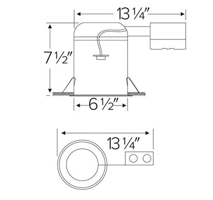 ELCO Lighting EL7RLV 75W 6" Low Voltage Remodel Housing