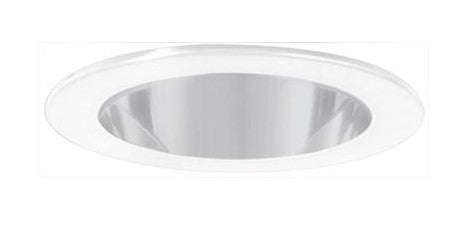 ELCO Lighting EL9111B 4 Inch Shower Trim with Reflector and Clear Lens Black Finish