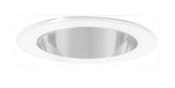 ELCO Lighting EL9111SH 4 Inch Shower Trim with Reflector and Clear Lens White Lexan Finish