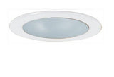 ELCO Lighting EL9112SH 4 Inch Shower Trim with Reflector and Frosted Lens White Lexan Finish