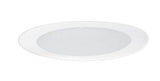 ELCO Lighting EL9114W 4 Inch Shower Trim with Reflector and Albalite Lens White Finish