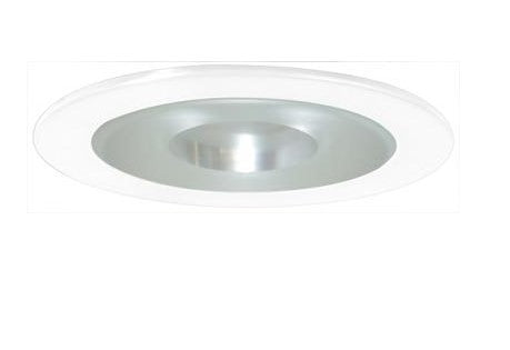 ELCO Lighting EL9115W 4 Inch Shower Trim with Reflector and Frosted Pinhole Glass White Finish