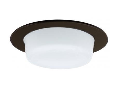 ELCO Lighting EL9116BZ 4 Inch Shower Trim with Reflector and Drop Opal Lens Bronze Finish