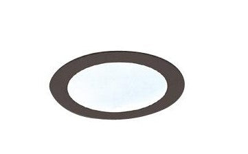 ELCO Lighting EL912B 4 Inch Shower Trim with Frosted Lens Black Finish