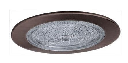 ELCO Lighting EL913BZ 4 Inch Shower Trim with Fresnel Lens Bronze Finish