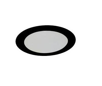 ELCO Lighting EL914B 4 Inch Shower Trim with Albalite Lens Black Finish