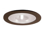 ELCO Lighting EL915BZ 4 Inch Shower Trim with Frosted Pinhole Glass Bronze Finish