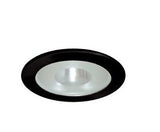 ELCO Lighting EL915B 4 Inch Shower Trim with Frosted Pinhole Glass Black Finish