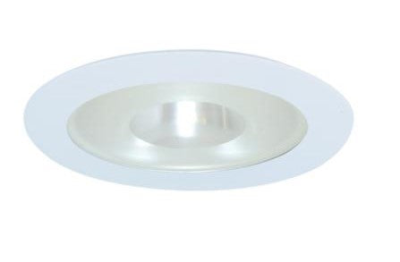 ELCO Lighting EL915W 4 Inch Shower Trim with Frosted Pinhole Glass White Finish