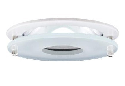 ELCO Lighting EL926W 4 Inch Chrome Reflector with Suspended Frosted Glass Trim White Finish