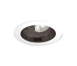 ELCO Lighting EL977B 4 Inch Reflector with Adjustable Socket Holder Bracket Black With White Ring Finish