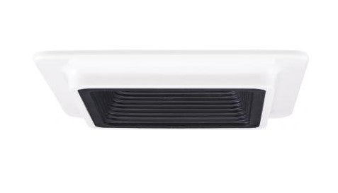 ELCO Lighting EL991B 4 Inch Square Baffle Trim Black With White Ring Finish