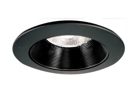 ELCO Lighting EL993BB 4 Inch Phenolic Step Baffle Trim All Black Finish