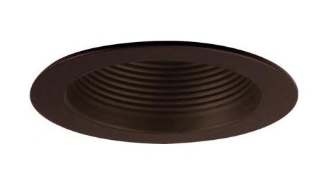 ELCO Lighting EL993KBZ 4 Inch Metal Step Baffle Trim With Socket Bracket Bronze Finish