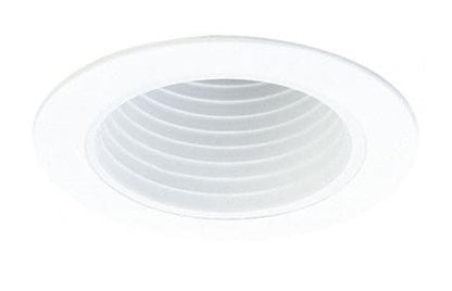 ELCO Lighting EL994BB 4 Inch Stepped Phenolic Baffle Trim All Black Finish