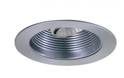 ELCO Lighting EL995N LED 4 Inch Baffle Trim with Socket Bracket All Nickel Finish