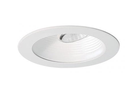 ELCO Lighting EL995W LED 4 Inch Baffle Trim with Socket Bracket All White Finish