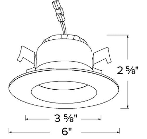 ELCO Lighting ELJ42230W 15W 4 Inch Round LED Reflector Insert for 4S Junction Box 3000K 1000lm