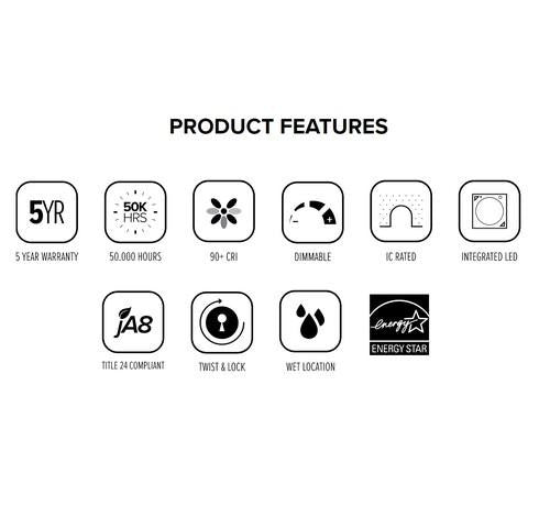 ELCO Lighting ELK0740 10W Koto LED Module 4000 kelvin 750lm