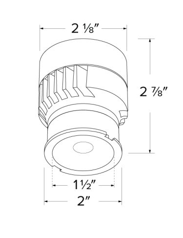 Elco Lighting ELK08CT5-N Koto™ LED Module with 5-CCT Switch, Lumens 825 lm, Color Temperature 2700K-5000K, Beam Angle 25°