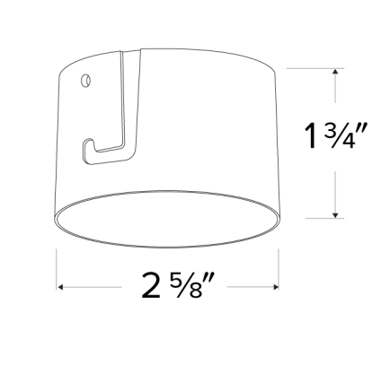 Elco Lighting ELK215B Pex™ 2 Inches Adjustable Trimless Reflector, All Black Finish