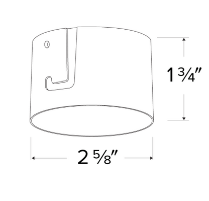 Elco Lighting ELK215B Pex™ 2 Inches Adjustable Trimless Reflector, All Black Finish