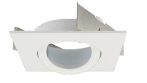 Elco Lighting ELK2588W Pex 2 Inches Square Gimbal, All White Finish