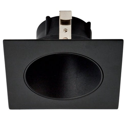 ELCO Lighting ELK3318BB Pex 3 Inch Square Deep Reflector die-cast trims with twist-&-lock system Black Finish