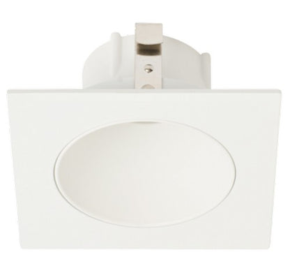 ELCO Lighting ELK3318W 3" square white deep reflector with die-cast trim and twist-lock system.