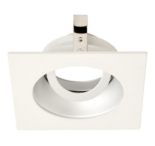 ELCO Lighting ELK3329H Pex 3" Square Gimbal die-cast Adjustable trims with twist-&-lock system Haze with White Ring Finish