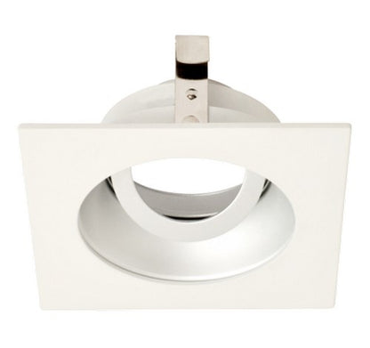 ELCO Lighting ELK3329H Pex 3" Square Gimbal die-cast Adjustable trims with twist-&-lock system Haze with White Ring Finish