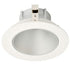 Round deep reflector with haze finish and white ring for LED recessed lighting, compatible with Koto system.