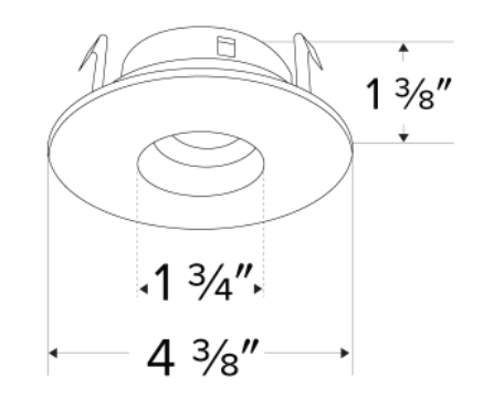 Elco Lighting ELK3627W Pex™ 3 Inches Round Adjustable Pinhole, All White Finish