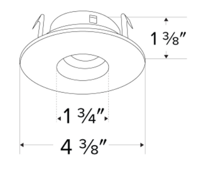 Elco Lighting ELK3627W Pex™ 3 Inches Round Adjustable Pinhole, All White Finish