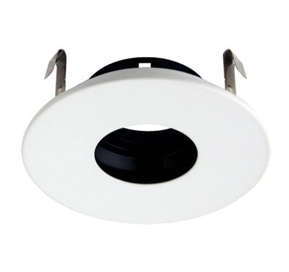 ELCO Lighting ELK3627B Pex 3 Inch Round Pinhole with die-cast adjustable trims Black Reflector w/White Ring Finish 2700K