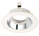 ELCO Lighting ELK3629C Pex 3 Inch Round Adjustable Gimbal for Koto System Chrome with White Ring Finish