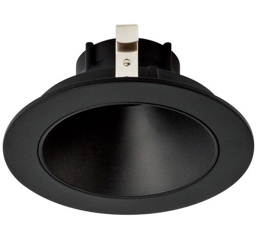 ELCO Lighting ELK4118BB Pex 4 Inch Round Deep Reflector die-cast trims with twist-&-lock system Black Finish