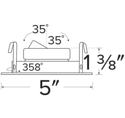 ELCO Lighting ELK4127BZ Pex 4 Inch Round Pinhole die-cast Adjustable trims with twist-&-lock system Bronze Finish