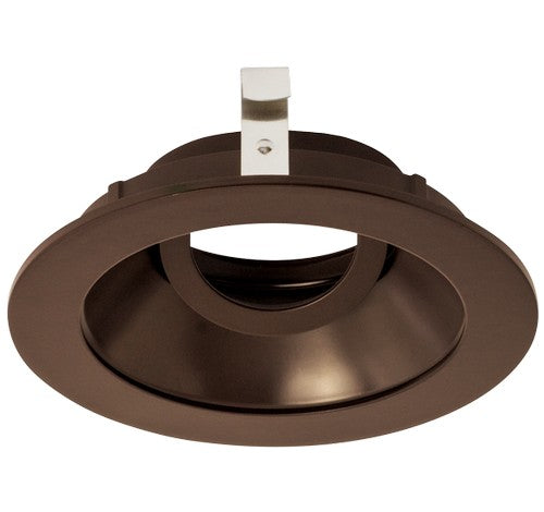 ELCO Lighting ELK4129BZ Pex 4 Inch Round Gimbal die-cast Adjustable trims with twist-&-lock system Bronze Finish
